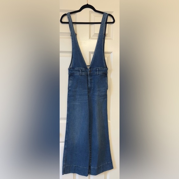 Free People A-Line Medium Wash Overalls Size 0 - Picture 4 of 13